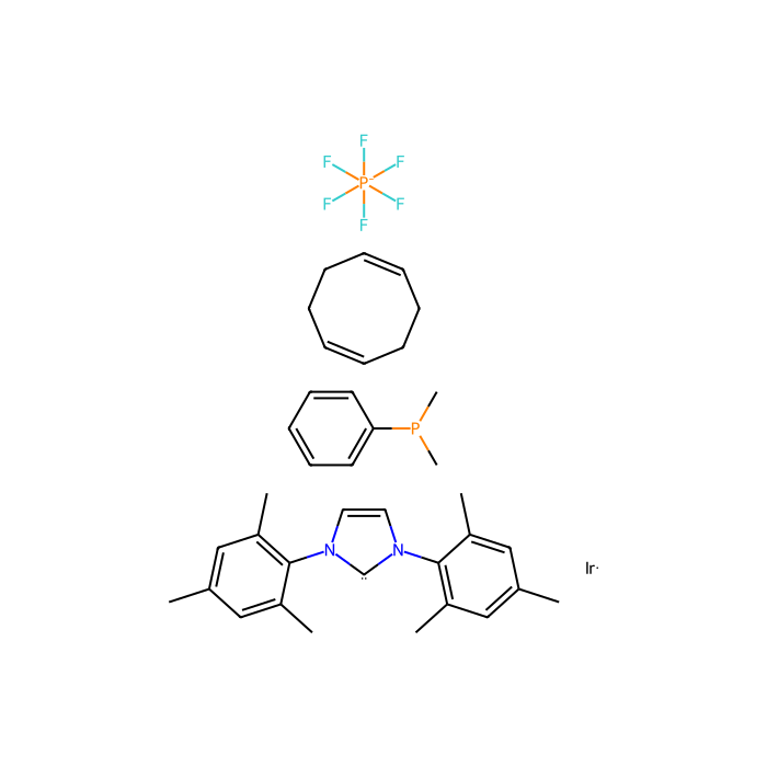 (Dimethylphenylphosphine)(1,5-cyclooctadiene)[1,3-bis(2,4,6-trimethylphenyl)imidazol-2-ylidene]iridium(I) hexafluorophosphate - ≥98% CAS No(1019853-03-2) by Aladdin Scientific