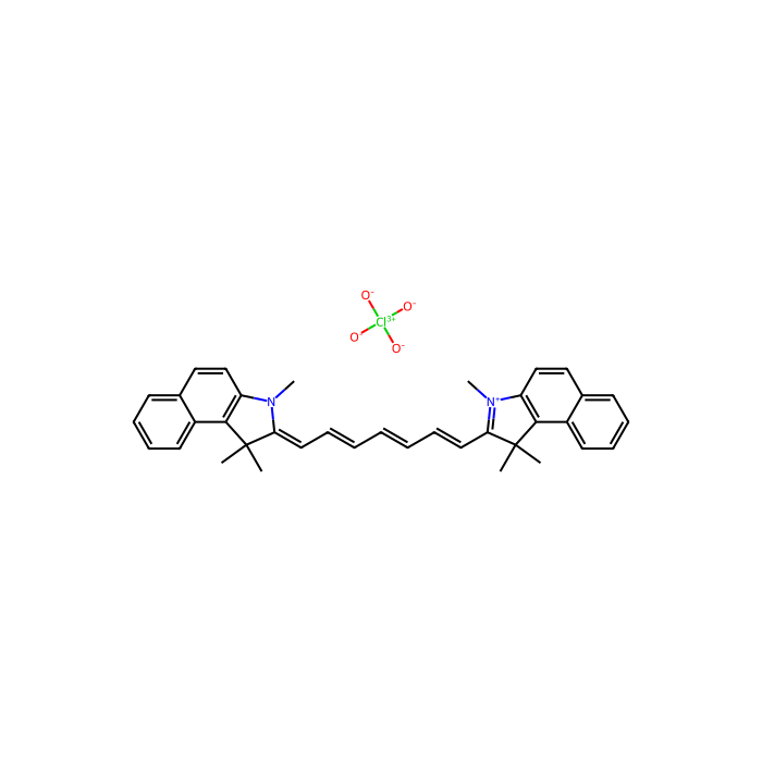 1,1',3,3,3',3'-4,4',5,5'-Di-benzo-2,2'-indotricarbocyanine perchlorate - ≥98%(HPLC) CAS No(23178-67-8) by Aladdin Scientific