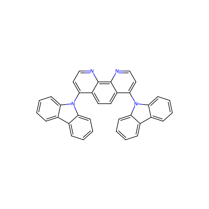 4,7-di(9H-carbazol-9-yl)-1,10-phenanthroline - sublimed grade, ≥99%(HPLC) CAS No(676542-82-8) by Aladdin Scientific