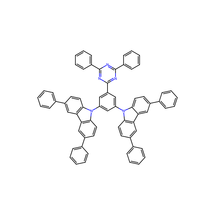 9'-[4-(4, 6-diphenyl-1, 3, 5-triazin-2-yl) phenyl]-9, 3':6', 9''-ter-9H-carbazole - sublimed grade, ≥99%(HPLC) CAS No(1620808-43-6) by Aladdin Scientific