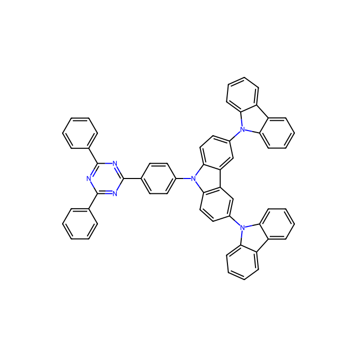 9'-[4-(4, 6-diphenyl-1, 3, 5-triazin-2-yl) phenyl]-9, 3':6', 9''-ter-9H-carbazole - sublimed grade, ≥99%(HPLC) CAS No(1361093-61-9) by Aladdin Scientific