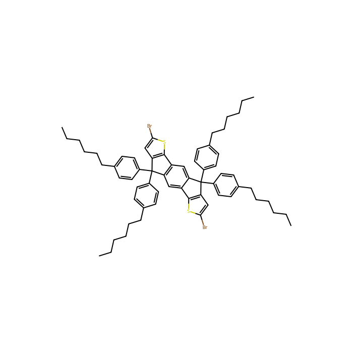 2,7-Dibromo-4,9-dihydro-4,4,9,9-tetrakis(4-hexylphenyl)-s-indaceno[1,2-b :5,6-b' ]dithiophene - ≥98%(HPLC) CAS No(1049034-71-0) by Aladdin Scientific