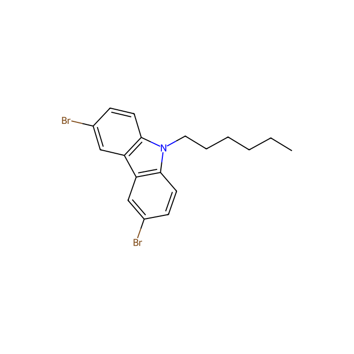 3,6-Dibromo-9-hexyl-9H-carbazole - ≥98%(HPLC) CAS No(150623-72-6) by Aladdin Scientific