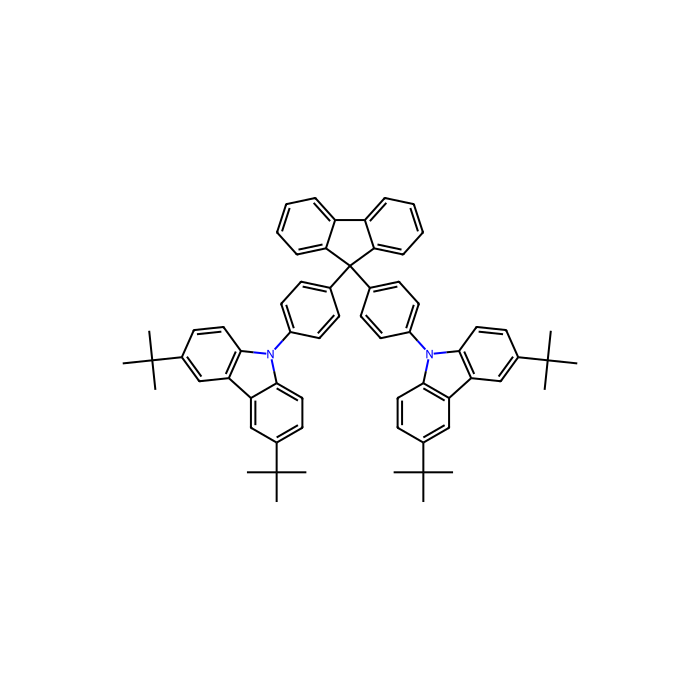 9,9-di(4,4’-bis(3,6-Di-tert-butyl-9H-carbazole)-phenyl)-9H-  fluorene - sublimed grade, ≥99% CAS No(954497-15-5) by Aladdin Scientific