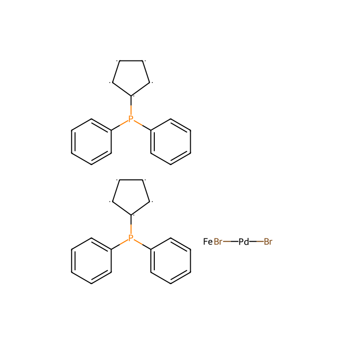 Dibromo[1,1′-bis(diphenylphosphino)ferrocene]palladium(II) - ≥98% CAS No(124268-93-5) by Aladdin Scientific