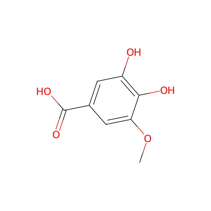 3,4-Dihydroxy-5-methoxy-benzoic acid - ≥97% CAS No(3934-84-7) by Aladdin Scientific