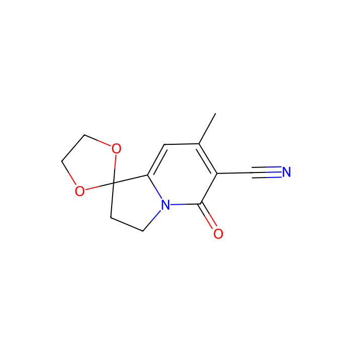 2′,3′-Dihydro-7′-methyl-5′-oxo-spiro[1,3-dioxolane-2,1′(5′H)-indolizine]-6′-carbonitrile - ≥95% CAS No(58610-64-3) by Aladdin Scientific