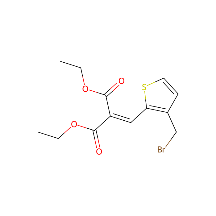 Diethyl 2-{[3-(bromomethyl)-2-thienyl]-methylene}malonate - ≥95% CAS No(104085-30-5) by Aladdin Scientific