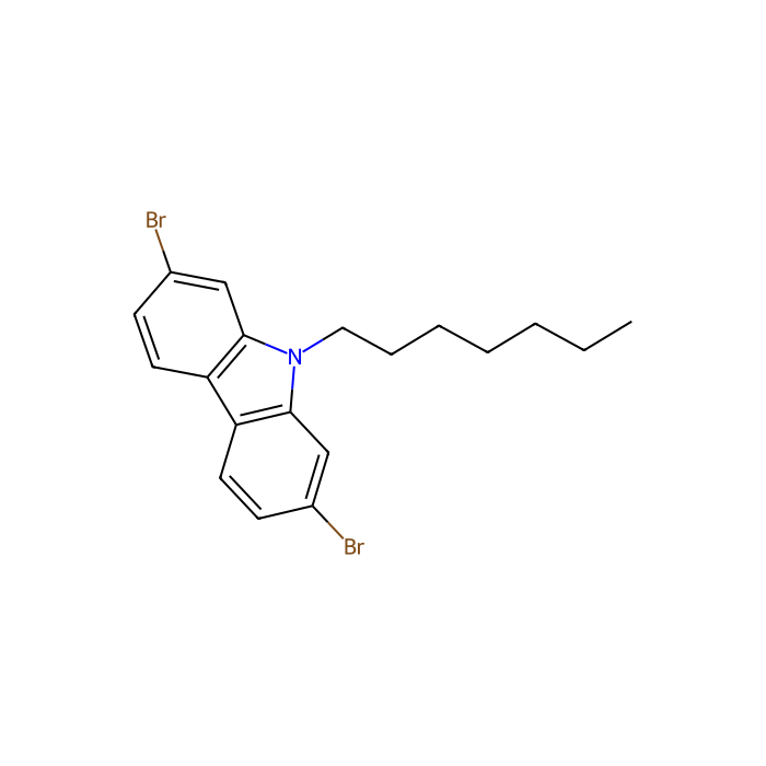 2,7-Dibromo-9-heptyl-9H-carbazole - ≥98%(GC) CAS No(1173071-58-3) by Aladdin Scientific