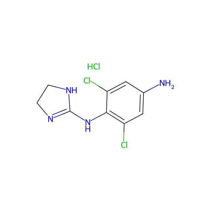 2,6-Dichloro-N1-(4,5-dihydro-1H-imidazol-2-yl)benzene-1,4-diamine hydrochloride - 10mM in DMSO CAS No(73218-79-8) by Aladdin Scientific