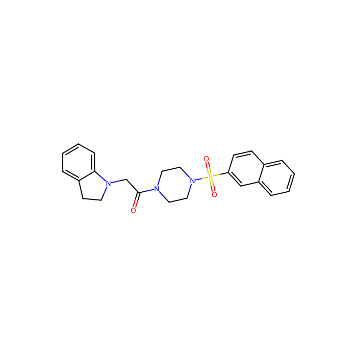 2-(2,3-dihydro-1H-indol-1-yl)-1-[4-(naphthalene-2-sulfonyl)piperazin-1-yl]ethan-1-one - 10mM in DMSO CAS No(871096-98-9) by Aladdin Scientific