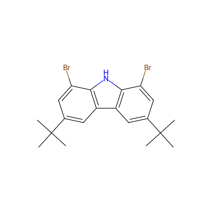 1,8-Dibromo-3,6-di-tert-butyl-9H-carbazole - ≥97% CAS No(625385-37-7) by Aladdin Scientific
