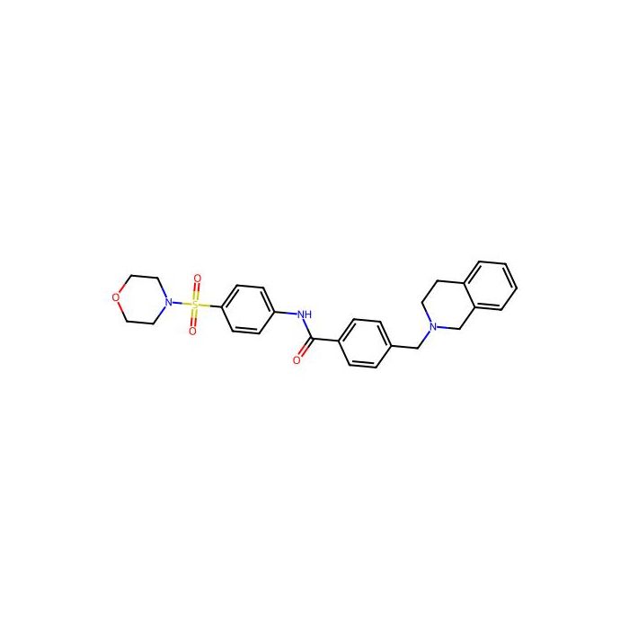 4-(3,4-dihydro-1H-isoquinolin-2-ylmethyl)-N-[4-(4-morpholinylsulfonyl)phenyl]benzamide -  CAS No(D668621) by Aladdin Scientific