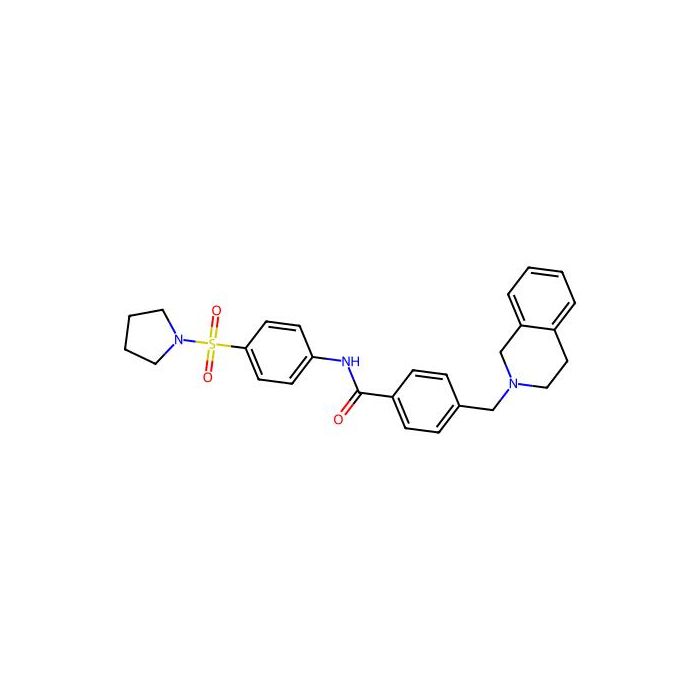 4-(3,4-dihydro-1H-isoquinolin-2-ylmethyl)-N-[4-(1-pyrrolidinylsulfonyl)phenyl]benzamide -  CAS No(D668678) by Aladdin Scientific