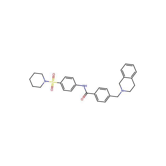 4-(3,4-dihydro-1H-isoquinolin-2-ylmethyl)-N-[4-(1-piperidinylsulfonyl)phenyl]benzamide -  CAS No(D668686) by Aladdin Scientific