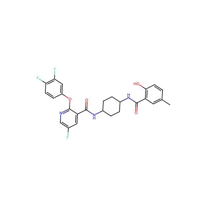 2-(3,4-Difluorophenoxy)-5-fluoro-N-(cis-4-((2-hydroxy-5-methylbenzoyl)amino)cyclohexyl)nicotinamide -  CAS No(582332-31-8) by Aladdin Scientific