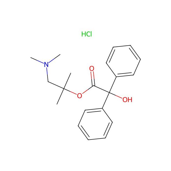 (2-Dimethylamino-2-methyl-propyl)2-hydroxy-2,2-diphenyl-acetate hydrochloride -  CAS No(17843091) by Aladdin Scientific