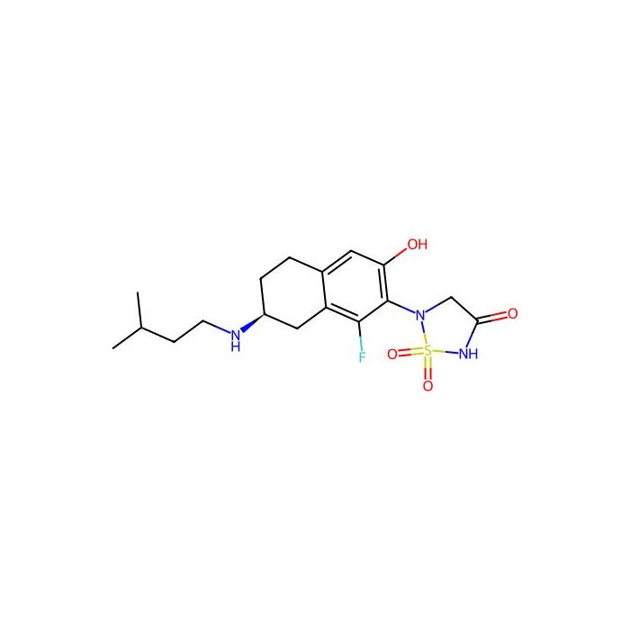 5-[(3S)-5-fluoro-7-hydroxy-3-(isopentylamino)tetralin-6-yl]-1,1-dioxo-1,2,5-thiadiazolidin-3-one - ≥97% CAS No(2489404-96-6) by Aladdin Scientific