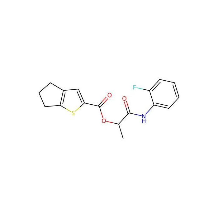 [2-(2-fluoroanilino)-1-methyl-2-oxo-ethyl] 5,6-dihydro-4H-cyclopenta[b]thiophene-2-carboxylate - ≥97% CAS No(950134-57-3) by Aladdin Scientific