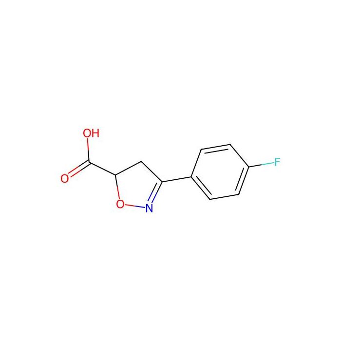 3-(4-fluorophenyl)-4，5-dihydro-1，2-oxazole-5-carboxylic acid - ≥95% CAS No(522615-28-7) by Aladdin Scientific