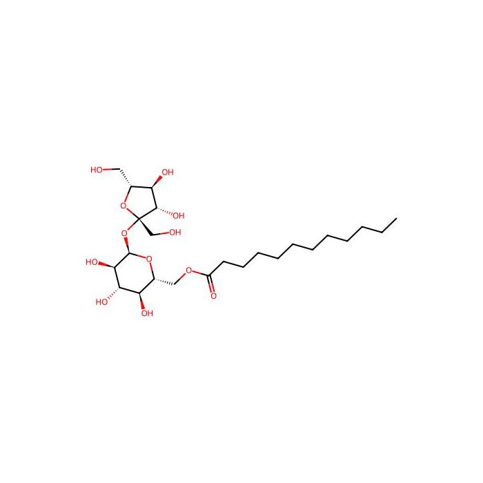 ((2R，3S，4S，5R，6R)-6-(((2S，3S，4S，5R)-3，4-Dihydroxy-2，5-bis(hydroxymethyl)tetrahydrofuran-2-yl)oxy)-3，4，5-trihydroxytetrahydro-2H-pyran-2-yl)methyl dodecanoate - ≥98% CAS No(13039-40-2) by Aladdin Scientific