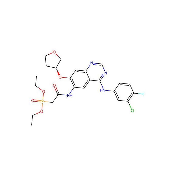 (S)-Diethyl 2-(4-(3-chloro-4-fluorophenylamino)-7-(tetrahydrofuran-3-yloxy)quinazolin-6-ylamino)-2-oxoethylphosphonate - ≥98% CAS No(618061-76-0) by Aladdin Scientific