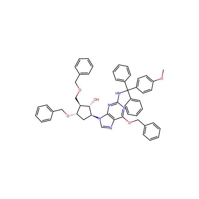 (1S， 2S， 3S， 5S)-3-(Benzyloxy)-5-(6-(benzyloxy)-2-(((4-methoxyphenyl)diphenylmethyl)amino)-9H-purin-9-yl)-2-((benzyloxy)methyl)cyclopentanol - ≥98% CAS No(142217-78-5) by Aladdin Scientific
