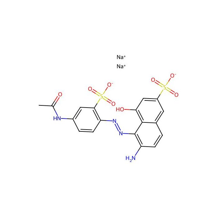 disodium 5-((4-acetylamino-2-sulphophenyl)azo)-6-amino-4-hydroxynaphthalene-2-disulphonate - Intensity:200% CAS No(6360-07-2) by Aladdin Scientific