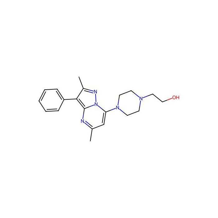 2-(4-(2,5-Dimethyl-3-phenylpyrazolo[1,5-a]pyrimidin-7-yl)piperazin-1-yl)ethanol -  CAS No(877779-24-3) by Aladdin Scientific