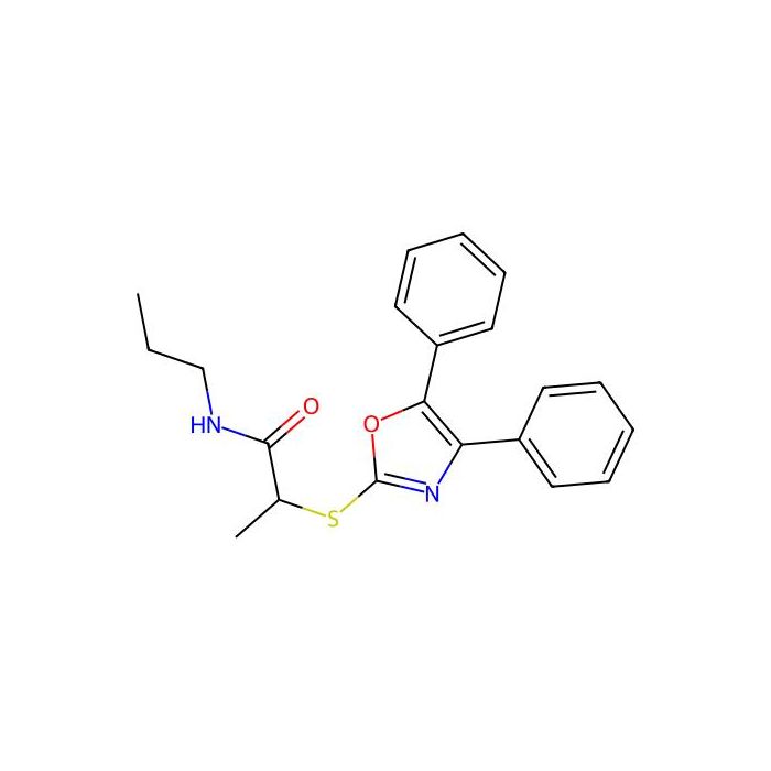 2-((4,5-Diphenyloxazol-2-yl)thio)-N-propylpropanamide - ≥97% CAS No(1390537-56-0) by Aladdin Scientific