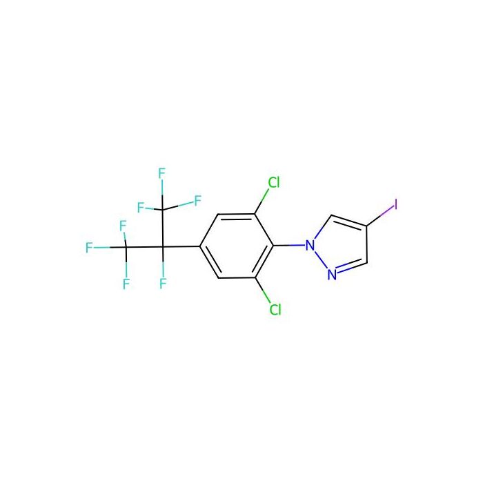 1-(2,6-dichloro-4-(perfluoropropan-2-yl)phenyl)-4-iodo-1H-pyrazole - ≥95% CAS No(2084123-37-3) by Aladdin Scientific