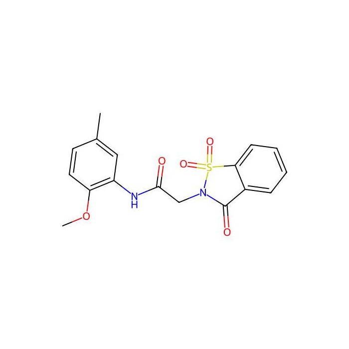 2-(1,1-dioxido-3-oxo-1,2-benzothiazol-2(3H)-yl)-N-(2-methoxy-5-methylphenyl)acetamide -  CAS No(479048-12-9) by Aladdin Scientific