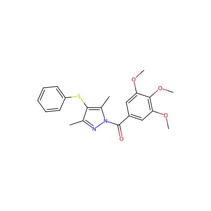 3,5-dimethyl-4-(phenylsulfanyl)-1-(3,4,5-trimethoxybenzoyl)-1H-pyrazole -  CAS No(368861-22-7) by Aladdin Scientific