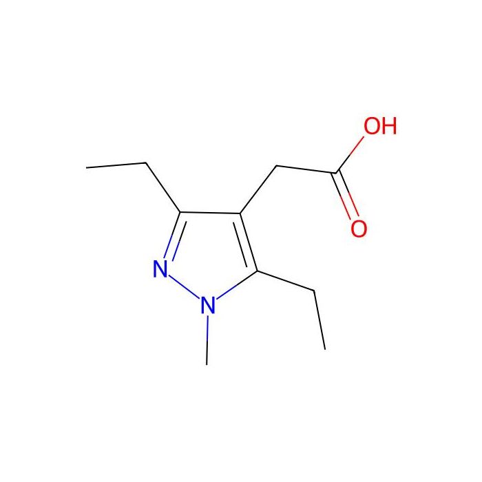 2-(3,5-diethyl-1-methyl-1H-pyrazol-4-yl)acetic acid - ≥95% CAS No(1258651-44-3) by Aladdin Scientific