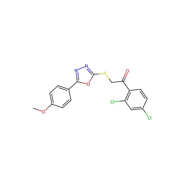 1-(2,4-Dichlorophenyl)-2-{[5-(4-methoxyphenyl)-1,3,4-oxadiazol-2-yl]sulfanyl}-1-ethanone -  CAS No(477856-68-1) by Aladdin Scientific