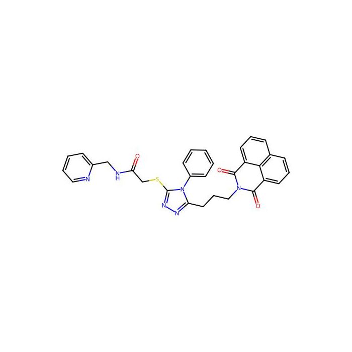 2-((5-(3-(1,3-dioxo-1H-benzo[de]isoquinolin-2(3H)-yl)propyl)-4-phenyl-4H-1,2,4-triazol-3-yl)thio)-N-(pyridin-2-ylmethyl)acetamide -  CAS No(325693-07-0) by Aladdin Scientific