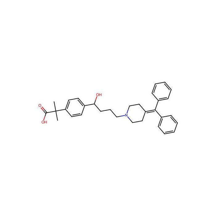 2-(4-(4-(4-(Diphenylmethylene)piperidin-1-yl)-1-hydroxybutyl)phenyl)-2-methylpropanoic acid - ≥95% CAS No(1187954-57-9) by Aladdin Scientific
