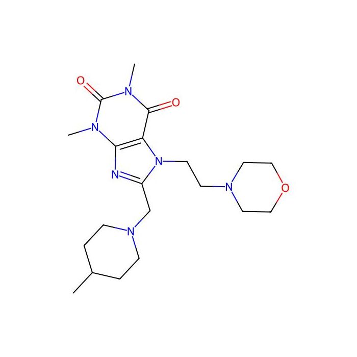 1,3-Dimethyl-8-(4-methyl-piperidin-1-ylmethyl)-7-(2-morpholin-4-yl-ethyl)-3,7-dihydro-purine-2,6-dione -  CAS No(587011-35-6) by Aladdin Scientific