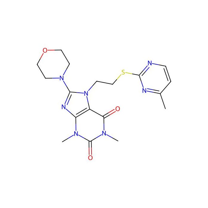 1,3-dimethyl-7-(2-((4-methylpyrimidin-2-yl)thio)ethyl)-8-morpholino-1H-purine-2,6(3H,7H)-dione -  CAS No(850914-71-5) by Aladdin Scientific