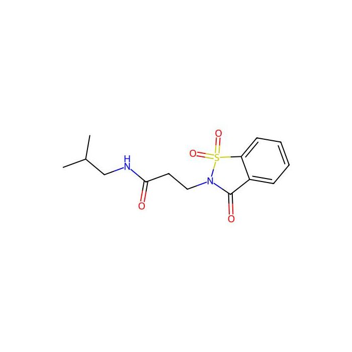 3-(1,1-dioxido-3-oxo-1,2-benzisothiazol-2(3H)-yl)-N-isobutylpropanamide -  CAS No(663168-48-7) by Aladdin Scientific