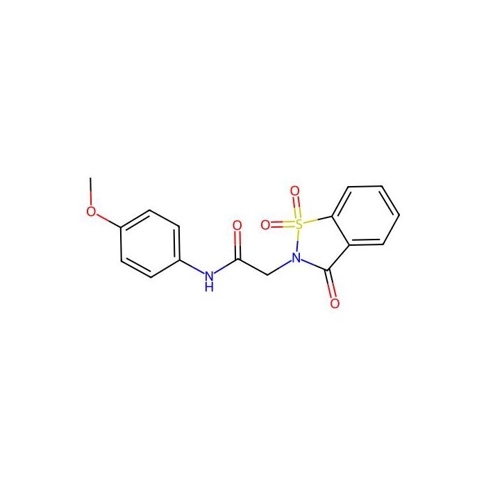 2-(1,1-dioxido-3-oxo-1,2-benzisothiazol-2(3H)-yl)-N-(4-methoxyphenyl)acetamide -  CAS No(182925-86-6) by Aladdin Scientific
