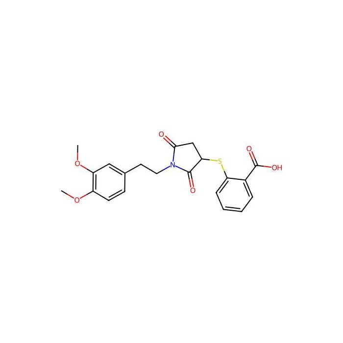 2-((1-(3,4-Dimethoxyphenethyl)-2,5-dioxopyrrolidin-3-yl)thio)benzoic acid -  CAS No(526190-70-5) by Aladdin Scientific