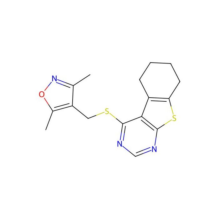 3,5-Dimethyl-4-(((5,6,7,8-tetrahydrobenzo[4,5]thieno[2,3-d]pyrimidin-4-yl)thio)methyl)isoxazole - ≥98% CAS No(307511-47-3) by Aladdin Scientific