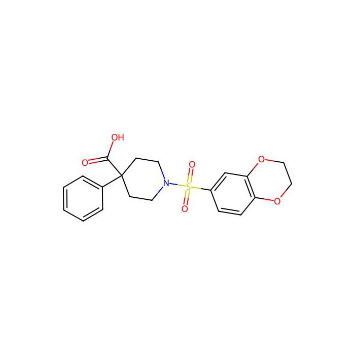 1-(2,3-Dihydro-1,4-benzodioxin-6-ylsulfonyl)-4-phenylpiperidine-4-carboxylic acid -  CAS No(793727-36-3) by Aladdin Scientific