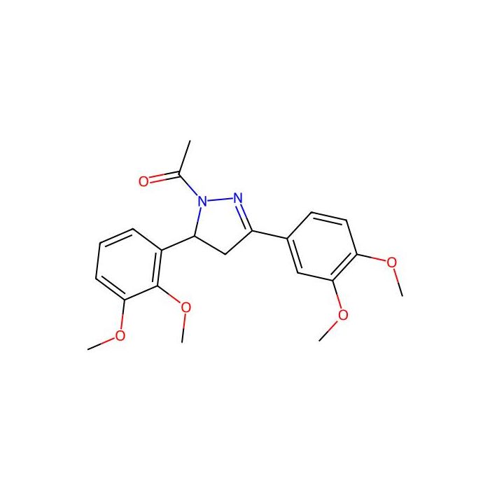 1-(5-(2,3-dimethoxyphenyl)-3-(3,4-dimethoxyphenyl)-4,5-dihydro-1H-pyrazol-1-yl)ethanone -  CAS No(383892-87-3) by Aladdin Scientific