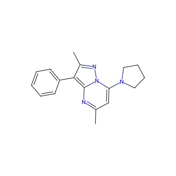 2,5-Dimethyl-3-phenyl-7-(pyrrolidin-1-yl)pyrazolo[1,5-a]pyrimidine -  CAS No(877622-07-6) by Aladdin Scientific