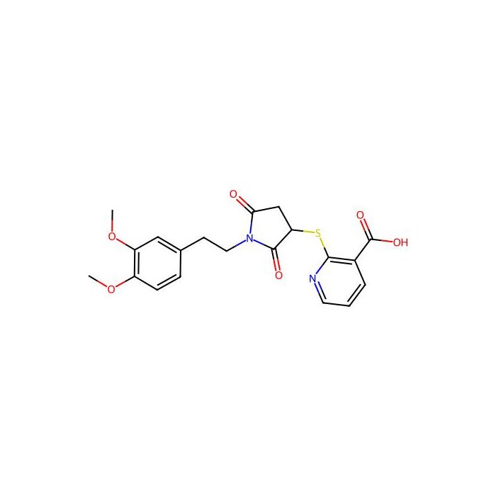 2-((1-(3,4-Dimethoxyphenethyl)-2,5-dioxopyrrolidin-3-yl)thio)nicotinic acid -  CAS No(685130-30-7) by Aladdin Scientific