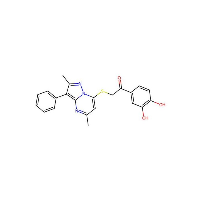 1-(3,4-Dihydroxyphenyl)-2-(2,5-dimethyl-3-phenylpyrazolo[1,5-a]pyrimidin-7-yl)sulfanylethanone -  CAS No(862191-67-1) by Aladdin Scientific