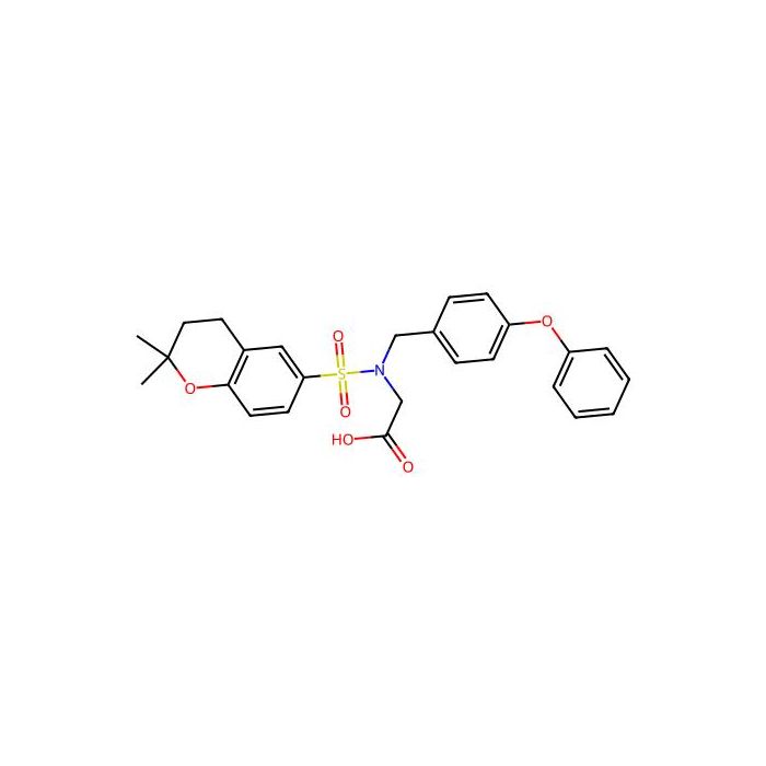 2-[(2,2-Dimethyl-3,4-dihydrochromen-6-yl)sulfonyl-[(4-phenoxyphenyl)methyl]amino]acetic acid -  CAS No(1620582-23-1) by Aladdin Scientific