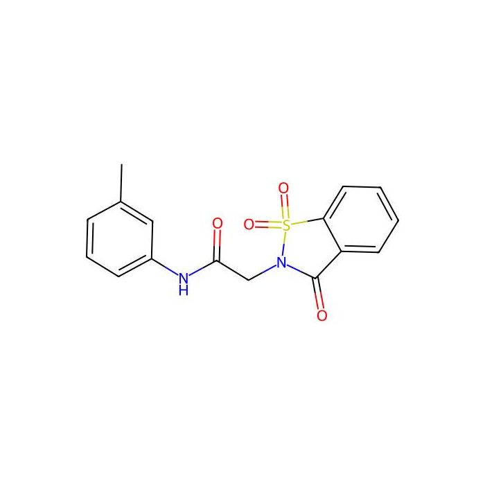 2-(1,1-dioxido-3-oxo-1,2-benzisothiazol-2(3H)-yl)-N-(3-methylphenyl)acetamide -  CAS No(474249-48-4) by Aladdin Scientific